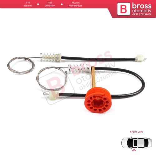 Honda S2000 AP1 AP2 1999-2009 72250-S2A-A03 İçin Sol Kapı Cam Kriko Tamir Seti