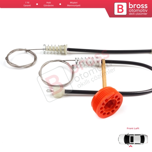 Honda S2000 AP1 AP2 1999-2009 72250-S2A-A03 İçin Sol Kapı Cam Kriko Tamir Seti