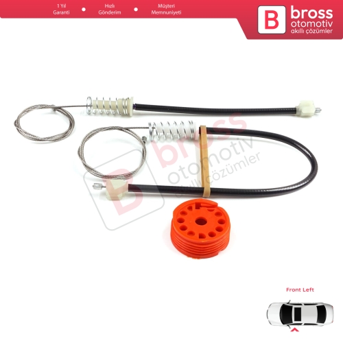 Honda S2000 AP1 AP2 1999-2009 72250-S2A-A03 İçin Sol Kapı Cam Kriko Tamir Seti