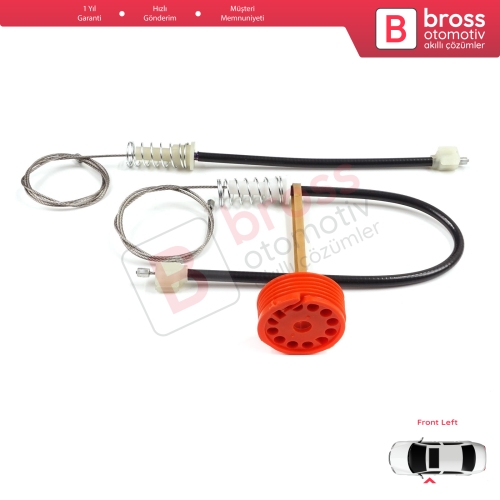 Honda S2000 AP1 AP2 1999-2009 72250-S2A-A03 İçin Sol Kapı Cam Kriko Tamir Seti