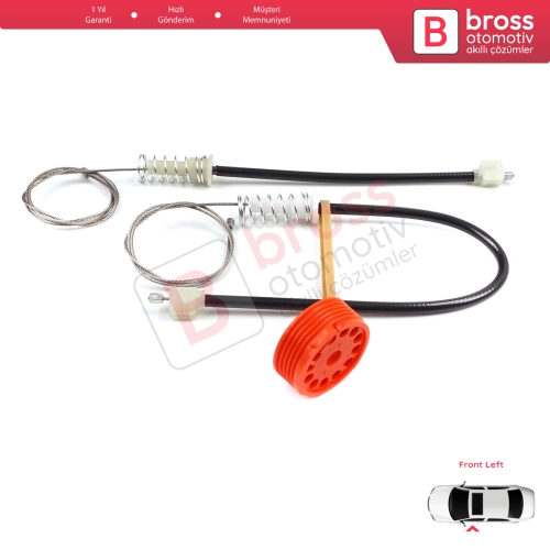 Honda S2000 AP1 AP2 1999-2009 72250-S2A-A03 İçin Sol Kapı Cam Kriko Tamir Seti