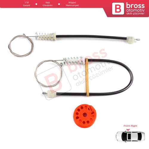 Honda S2000 AP1 AP2 1999-2009 72210-S2A-G02 İçin Sağ Kapı Cam Kriko Tamir Seti