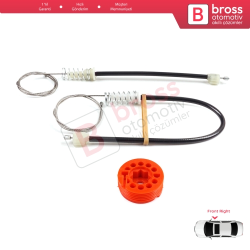 Honda S2000 AP1 AP2 1999-2009 72210-S2A-G02 İçin Sağ Kapı Cam Kriko Tamir Seti