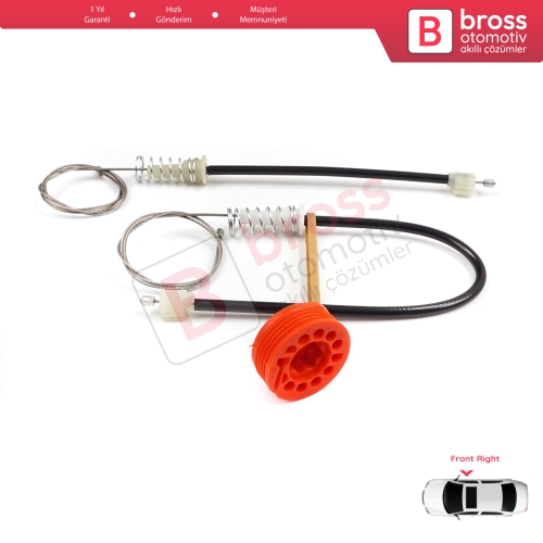 Honda S2000 AP1 AP2 1999-2009 72210-S2A-G02 İçin Sağ Kapı Cam Kriko Tamir Seti
