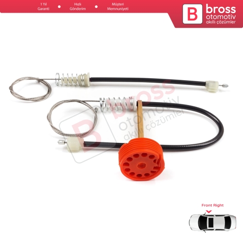 Honda S2000 AP1 AP2 1999-2009 72210-S2A-G02 İçin Sağ Kapı Cam Kriko Tamir Seti