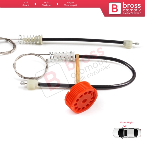 Honda S2000 AP1 AP2 1999-2009 72210-S2A-G02 İçin Sağ Kapı Cam Kriko Tamir Seti