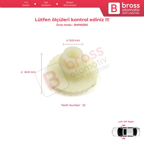 Iveco EuroBus 2003-2012 İçin Cam Kriko Motor Tamir Dişli Frezesi	