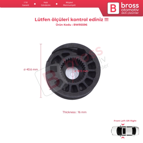 VW Golf MK7 5G 2012-2021 4/5 Kapı 5G4837461 5G4837462 için Ön Kapı Cam Kriko Tamir Makarası