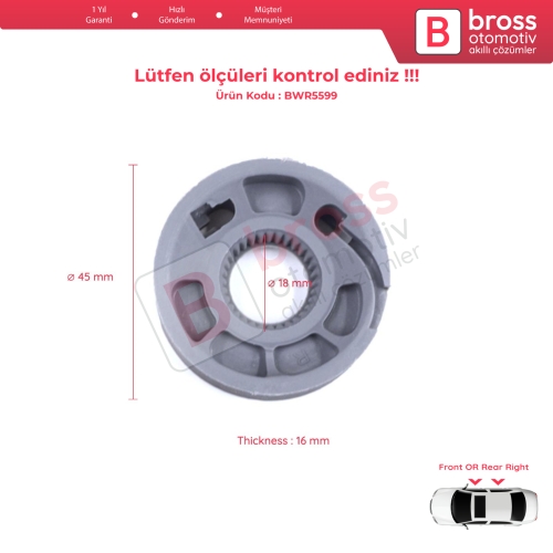 Range Rover L405 Sport L494 2013-2022 için Sağ Cam Kriko Tamir Makarası