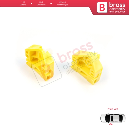 Renault Kangoo MK2 FW KW 2007-2021 Citan W415 807212230R İçin Ön Sol Cam Kriko Tamir Klipsi A+B