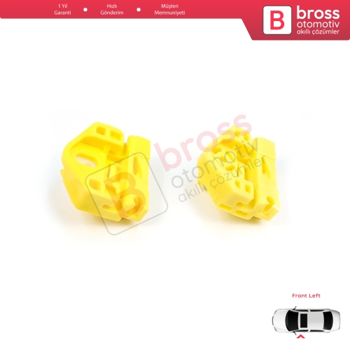 Renault Kangoo MK2 FW KW 2007-2021 Citan W415 807212230R İçin Ön Sol Cam Kriko Tamir Klipsi A+B