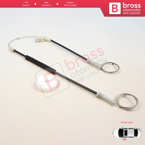 Mitsubishi Carisma DA 1995-2006 4/5 Kapı MR912459 için Ön Sol Cam Kriko Tamir Seti