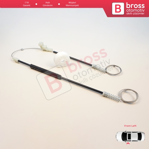 Mitsubishi Carisma DA 1995-2006 4/5 Kapı MR912459 için Ön Sol Cam Kriko Tamir Seti