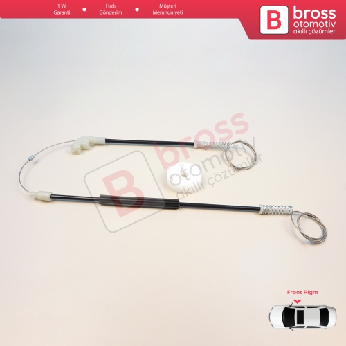 Mitsubishi Carisma DA 1995-2006 4/5 Kapı MR912460 için Ön Sağ Cam Kriko Tamir Seti