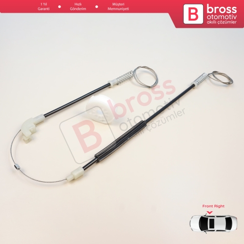 Mitsubishi Carisma DA 1995-2006 4/5 Kapı MR912460 için Ön Sağ Cam Kriko Tamir Seti