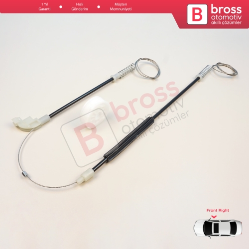 Mitsubishi Carisma DA 1995-2006 4/5 Kapı MR912460 için Ön Sağ Cam Kriko Tamir Seti