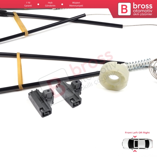 VW Lupo 6E1 6X1 Seat Arosa 6H1 1998-2005 3- Kapı Hatchback 6X0837461 6X0837462 İçin Ön Sol veya Sağ Cam Kriko Tamir Seti