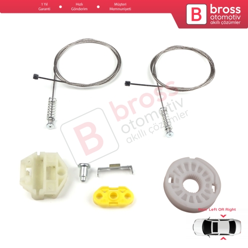 Opel Zafira A MK1 T98 F75 1999-2005 MPV 90579539 90579540 İçin Elektrikli Arka Sağ veya Sol Cam Kriko Tamir Seti