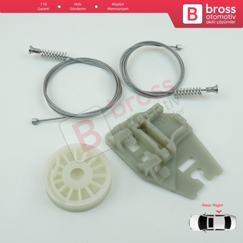 BMW X5 E53 2000-2006 51357125060 İçin Arka Sağ Kapı Cam Kriko Tamir Seti
