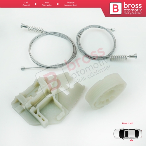 BMW X5 E53 2000-2006 51357125059 İçin Arka Sol Kapı Cam Kriko Tamir Seti