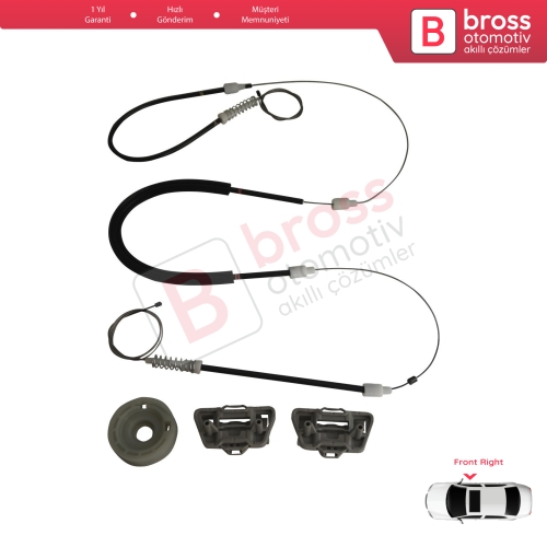 Chrysler 300 2005-2010 Dodge Charger LX 2006-2010 Magnum 2005-2008 5065474AE İçin Ön Sağ Kapı Cam Kriko Tamir Seti