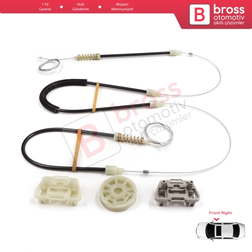 Chrysler 300 2005-2010 Dodge Charger LX 2006-2010 Magnum 2005-2008 5065474AE İçin Ön Sağ Kapı Cam Kriko Tamir Seti