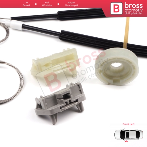 Ford Focus MK1 1998-2005 4/5 Kapı Hatchback Sedan Wagon 1331614 İçin Ön Sol Kapı Cam Kriko Tamir Seti