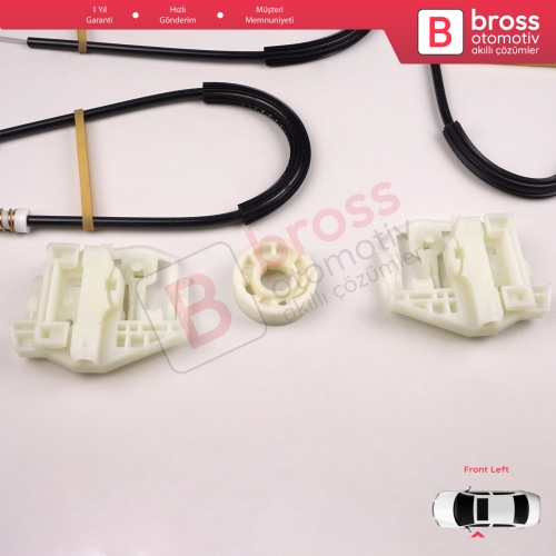 BMW X3 E83 2003-2011 SUV 51333448249 İçin Elektrikli Ön Sol Cam Kriko Tamir Seti