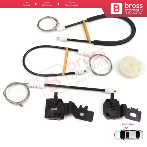 Nissan Qashqai MK1 J10 2006-2013 80770JD000 İçin Elektrikli Ön Sağ Cam Kriko Tamir Seti