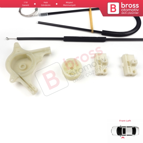 Mercedes Vito Viano Mixto MK2 W639 2003-2010 6397200046 İçin Ön Sol Kapı Cam Kriko Tamir Kapaklı Seti