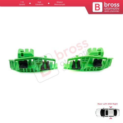 BMW 3 E90 E91 2004-2012 4/5 Kapı 1 E87 2003-2012 5-Kapı İçin Arka Sağ ve Sol Cam Kriko Tamir Klipsi