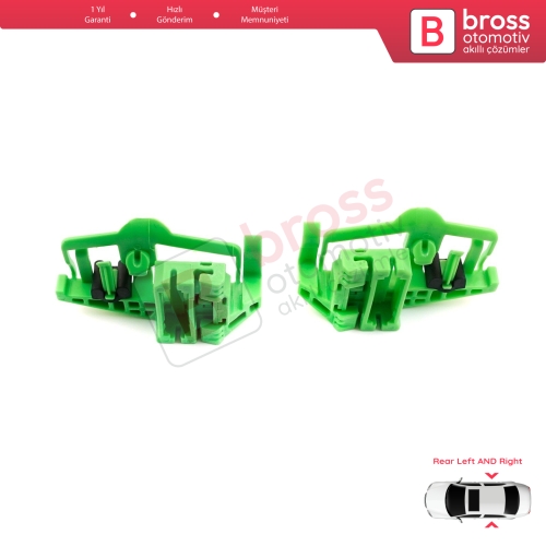 BMW 3 E90 E91 2004-2012 4/5 Kapı 1 E87 2003-2012 5-Kapı İçin Arka Sağ ve Sol Cam Kriko Tamir Klipsi