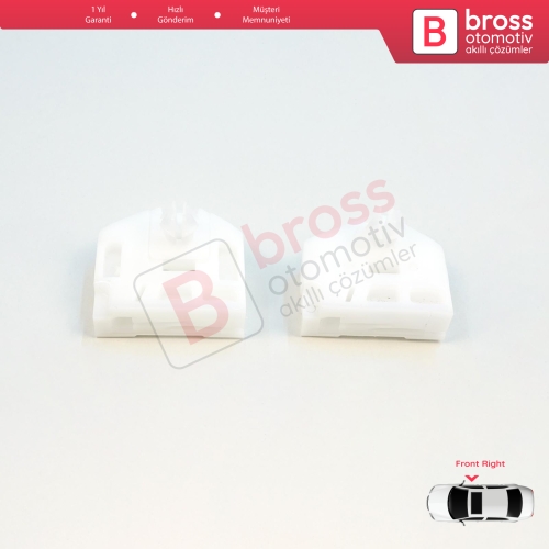 Renault Kangoo MK2 FW KW 2007-2021 Citan W415 807207012R İçin Ön Sağ Cam Kriko Tamir Klipsi A+B