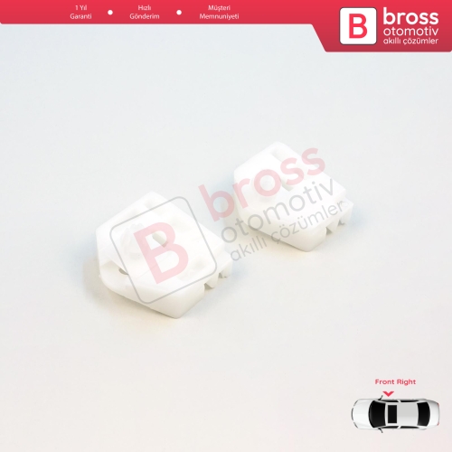 Renault Kangoo MK2 FW KW 2007-2021 Citan W415 807207012R İçin Ön Sağ Cam Kriko Tamir Klipsi A+B