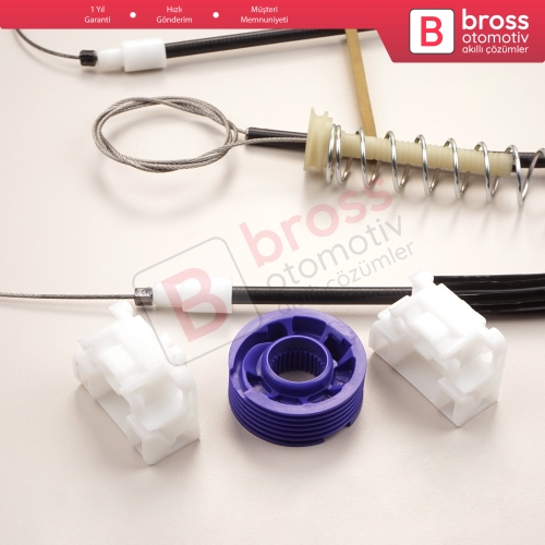 Audi A3 MK2 8P 8PA 8P1 2003-2013 4/5 Kapı 8P4837462 İçin Elektrikli Ön Sağ Cam Kriko Tamir Seti
