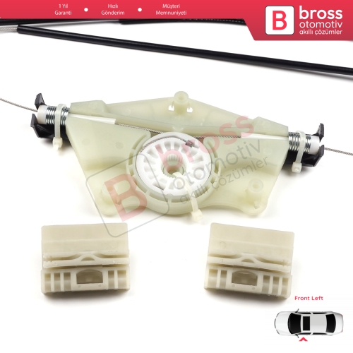 VW Touareg MK1 7L Porsche Cayenne 9PA 955 957 2002-2010 7L0837461 İçin Elektrikli Ön Sol Cam Kriko Tamir Seti