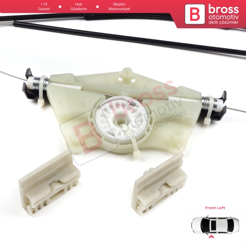 VW Touareg MK1 7L Porsche Cayenne 9PA 955 957 2002-2010 7L0837461 İçin Elektrikli Ön Sol Cam Kriko Tamir Seti