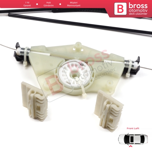 VW Touareg MK1 7L Porsche Cayenne 9PA 955 957 2002-2010 7L0837461 İçin Elektrikli Ön Sol Cam Kriko Tamir Seti