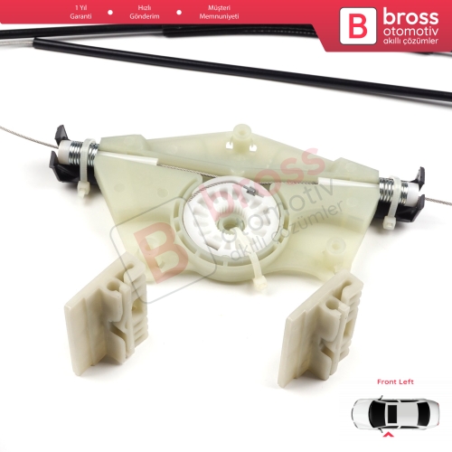 VW Touareg MK1 7L Porsche Cayenne 9PA 955 957 2002-2010 7L0837461 İçin Elektrikli Ön Sol Cam Kriko Tamir Seti