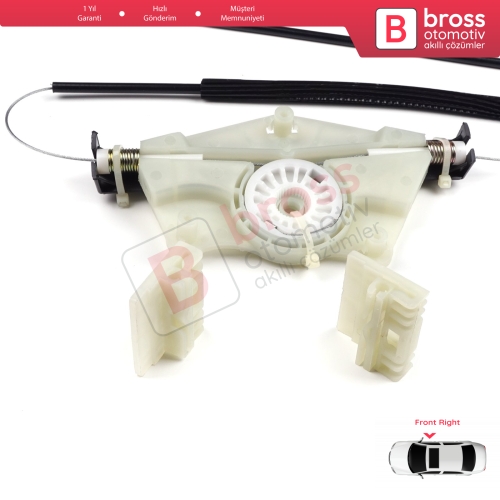 VW Touareg MK1 7L Porsche Cayenne 9PA 955 957 2002-2010 7L0837462 İçin Elektrikli Ön Sağ Cam Kriko Tamir Seti