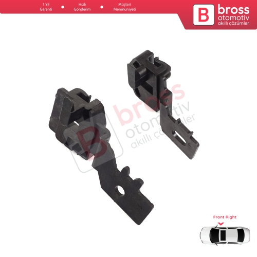 Nissan Primera MK3 P12 WP12 2001-2008 Qashqai MK1 J10 NJ10 JJ10E 2006-2013 80770AV601 İçin Ön Sağ Cam Kriko Tamir Klips Seti