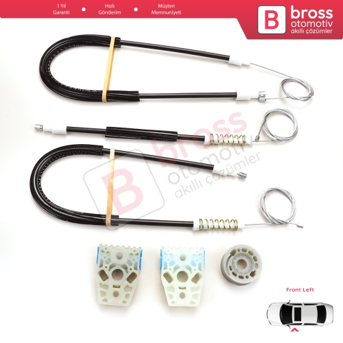 VW Passat B6 3C 3C2 3C5 2005-2011 4/5 Kapı 3C1837461 İçin Elektrikli Ön Sol Cam Kriko Tamir Seti