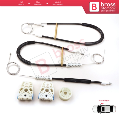 VW Passat B6 3C 3C2 3C5 2005-2011 4/5 Kapı 3C1837462 İçin Elektrikli Ön Sağ Cam Kriko Tamir Seti