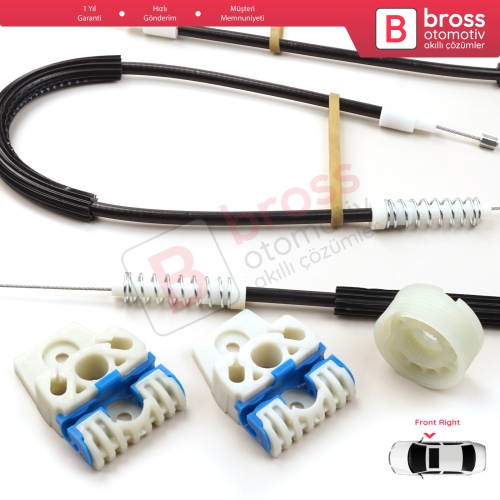 VW Passat B6 3C 3C2 3C5 2005-2011 4/5 Kapı 3C1837462 İçin Elektrikli Ön Sağ Cam Kriko Tamir Seti