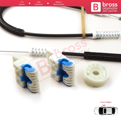 VW Passat B6 3C 3C2 3C5 2005-2011 4/5 Kapı 3C1837462 İçin Elektrikli Ön Sağ Cam Kriko Tamir Seti