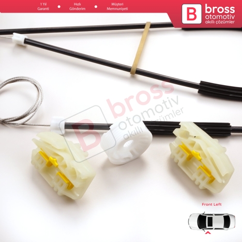 Seat Ibiza MK4 6J5 6P1 6J1 6P5 2008-2017 2/3 Kapı HB Coupe 6J3837401 İçin Elektrikli Sol Cam Kriko Tamir Seti