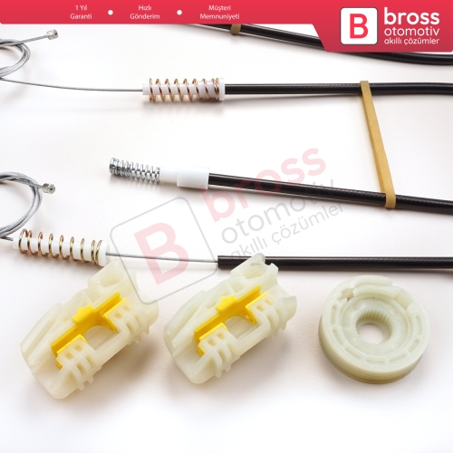 Land Rover Freelander MK1 L314 LN 1997-2006 3/5 Kapı LR006371 İçin Elektrikli Ön Sağ Kapı Cam Kriko Tamir Seti Ekstra Dayanıklı Klipsler