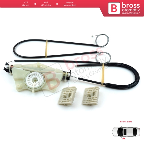 VW Touareg MK1 7L Porsche Cayenne 9PA 955 957 2002-2010 7L0837461 İçin Elektrikli Ön Sol Cam Kriko Tamir Seti
