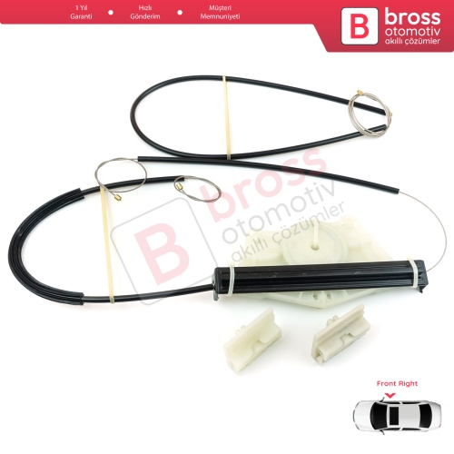 VW Touareg MK1 7L Porsche Cayenne 9PA 955 957 2002-2010 7L0837462 İçin Elektrikli Ön Sağ Cam Kriko Tamir Seti
