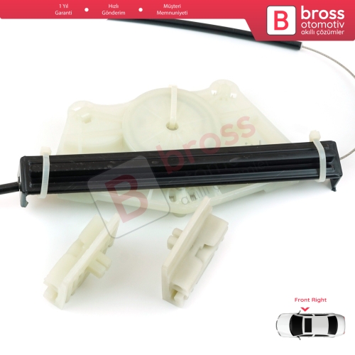 VW Touareg MK1 7L Porsche Cayenne 9PA 955 957 2002-2010 7L0837462 İçin Elektrikli Ön Sağ Cam Kriko Tamir Seti